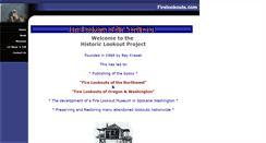 Desktop Screenshot of firelookouts.com