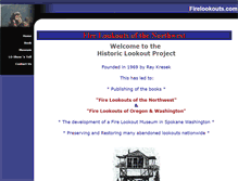 Tablet Screenshot of firelookouts.com